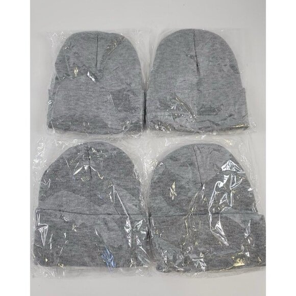 Lot Of 4 Gray Backwoods Beanies Logo New In Package - Picture 2 of 2